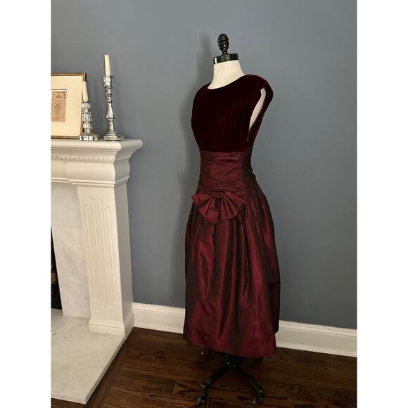 Vintage 80s Retro 50s Dress Rockabilly WhimsyGoth Punk Alt Christmas Party Prom - Picture 9 of 13